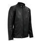 Men's Zephyr Black Leather Jacket