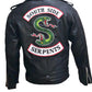 Riverdale Southside Serpents Black Faux Leather Jacket