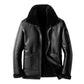 Men's B3 Faux Shearling Black Bomber Leather Jacket