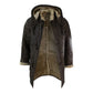 B3 Duffle Safari Premium Brown Leather Coat