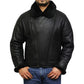 Men's Pilot B3 Aviator Faux Shearling Bomber Leather Jacket