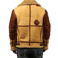 Men's B3 Retro Casual Faux Shearling Bomber Leather Jacket