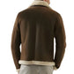 Men's B3 Faux Shearling Brown Leather Jacket