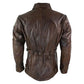 Quarter Length German Motorcycle Brown Leather Coat