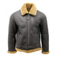 Men's RAF Ginger Faux Shearling Grey Flying Jacket