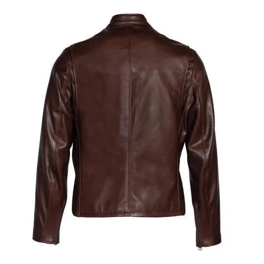 Men's Onyx Dark Brown Leather Jacket