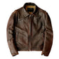 Men's Brown Vintage Biker Leather Jacket