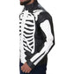 Men's Rob Zombie Skeleton Bones Skull Leather Jacket