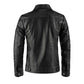 Men's Sable Genuine Black Leather Jacket