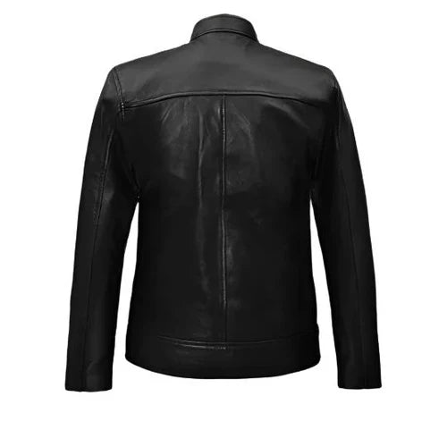 Men's Frostfire Black Leather Jacket