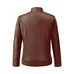 Men's Tan Rebellion Biker Leather Jacket