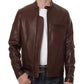 Men's Onyx Dark Brown Leather Jacket