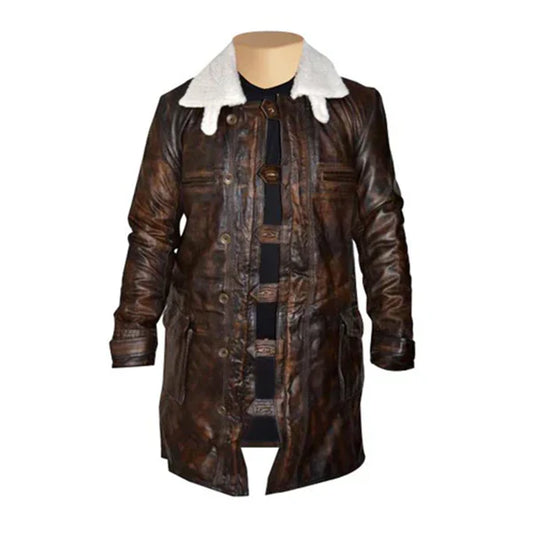 Dark Knight Rises Bane's Distressed Leather Coat