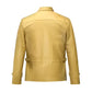 Men's Burn Beige Leather Jacket