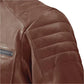 Men's Tan Rebellion Biker Leather Jacket