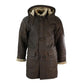 B3 Duffle Safari Premium Brown Leather Coat