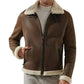 Men's B3 Faux Shearling Brown Leather Jacket