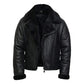 Men's Pilot B3 Aviator Faux Shearling Bomber Leather Jacket