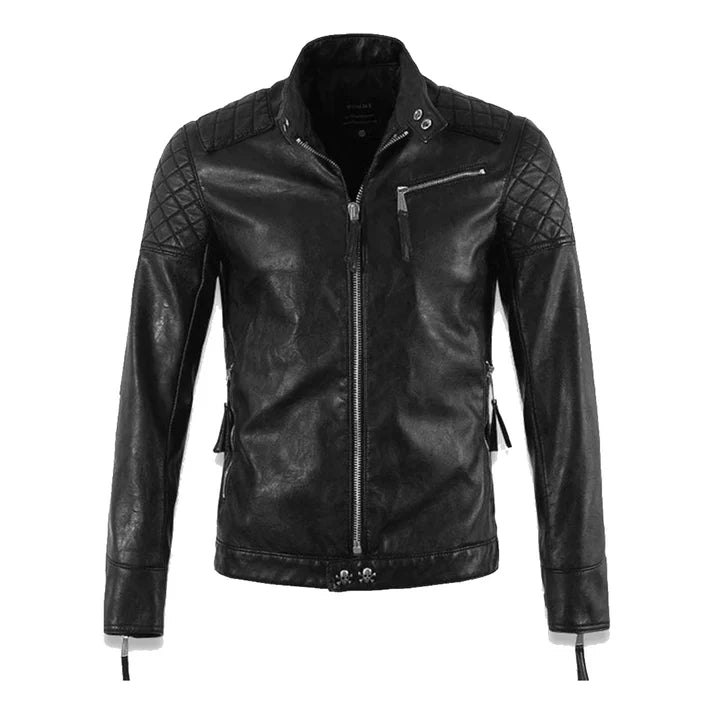 Men's Skull and Crossbones Leather Jacket