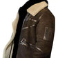 50 Cent Style Aviator Genuine Real Leather Jacket