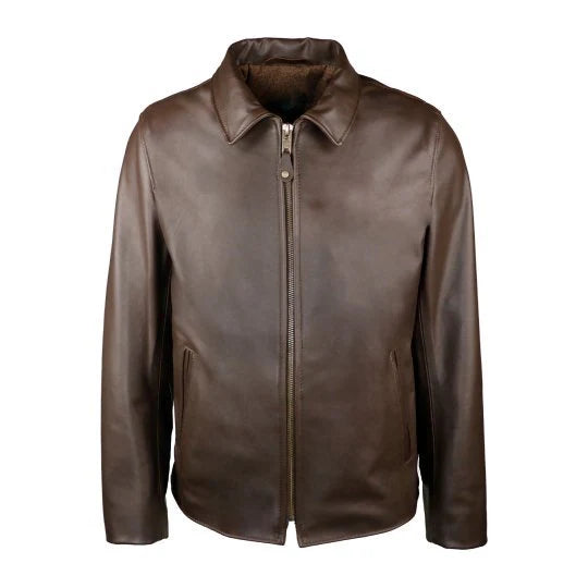 Men's Rebel Brown Biker Leather Jacket