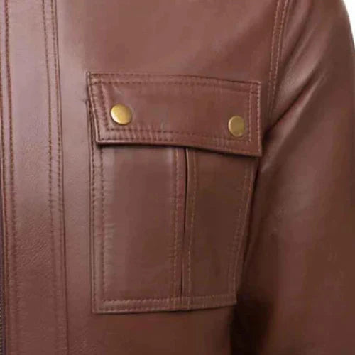 Men's Obsidian Brown Leather Jacket