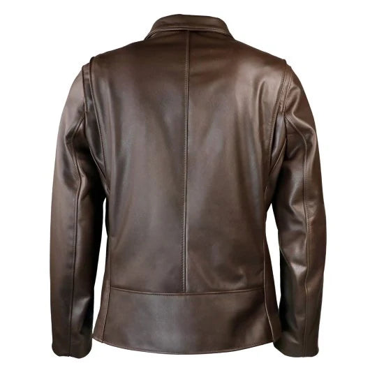 Men's Rebel Brown Biker Leather Jacket