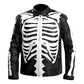 Men's Rob Zombie Skeleton Bones Skull Leather Jacket