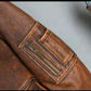 A2 Aviator Brown Bomber Genuine Leather Jacket