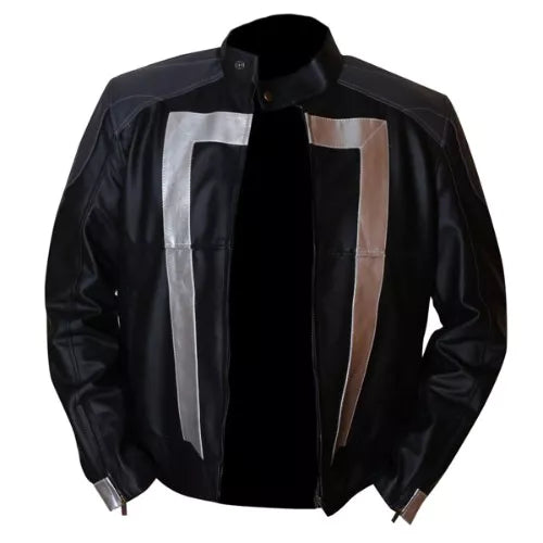 Agents Of Shield Black & Grey Faux Leather Jacket