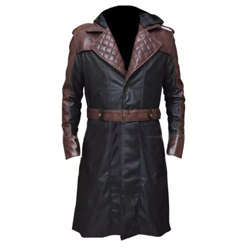 Assassins Syndicate Jacob Frye Long Faux Leather Trench Coat