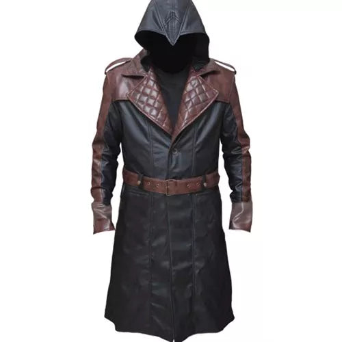 Assassins Syndicate Jacob Frye Long Faux Leather Trench Coat