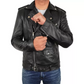 Asymmetrical Biker Leather Jacket