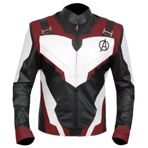 Avengers Endgame Quantum Realm Faux Burgundy Leather Jacket