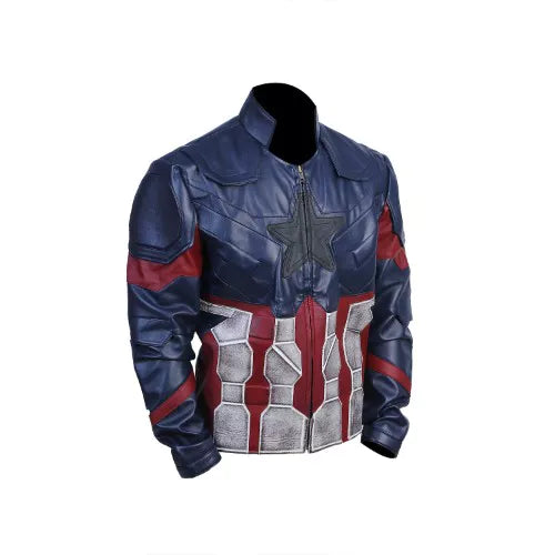 Captain America Infinity War Faux Leather Jacket Waxed