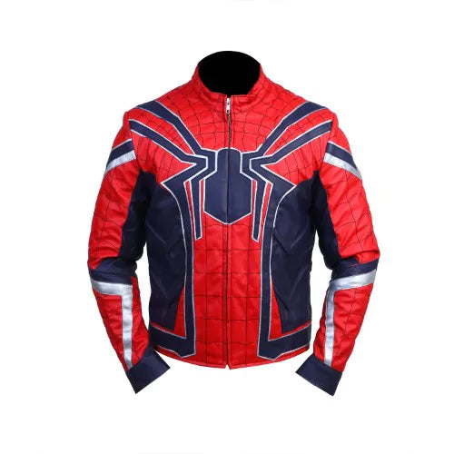 Avengers Infinity War Spider-Man Faux Leather Jacket