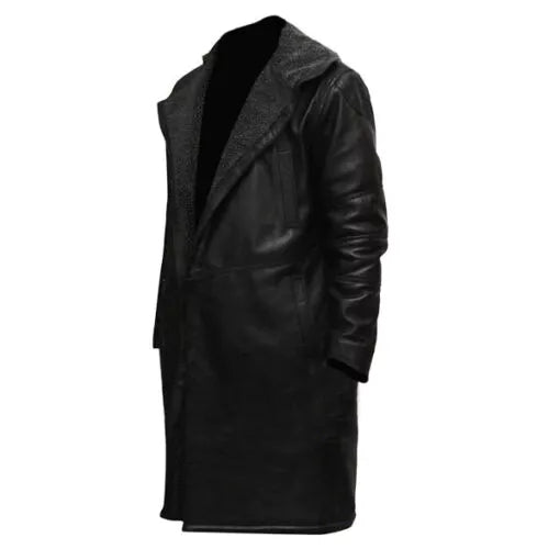 Blade Runner 2049 Ryan Gosling Faux Leather Black Trench Coat