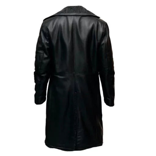 Blade Runner 2049 Ryan Gosling Faux Leather Black Trench Coat