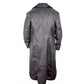 Blade Trinity Black Faux Leather Coat with Buttons