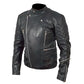 Men's Brando Motorcycle Biker Black Genuine Leather Jacket