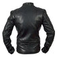 Men's Brando Motorcycle Biker Black Genuine Leather Jacket