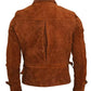 Brown Genuine Suede Leather Jacket