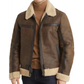 Brown Sheepskin Leather Jacket