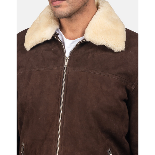 Brown Coffner Shearling Fur Jacket