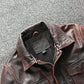 Cafe Racer Distressed Brown Genuine Biker Leather Jacket