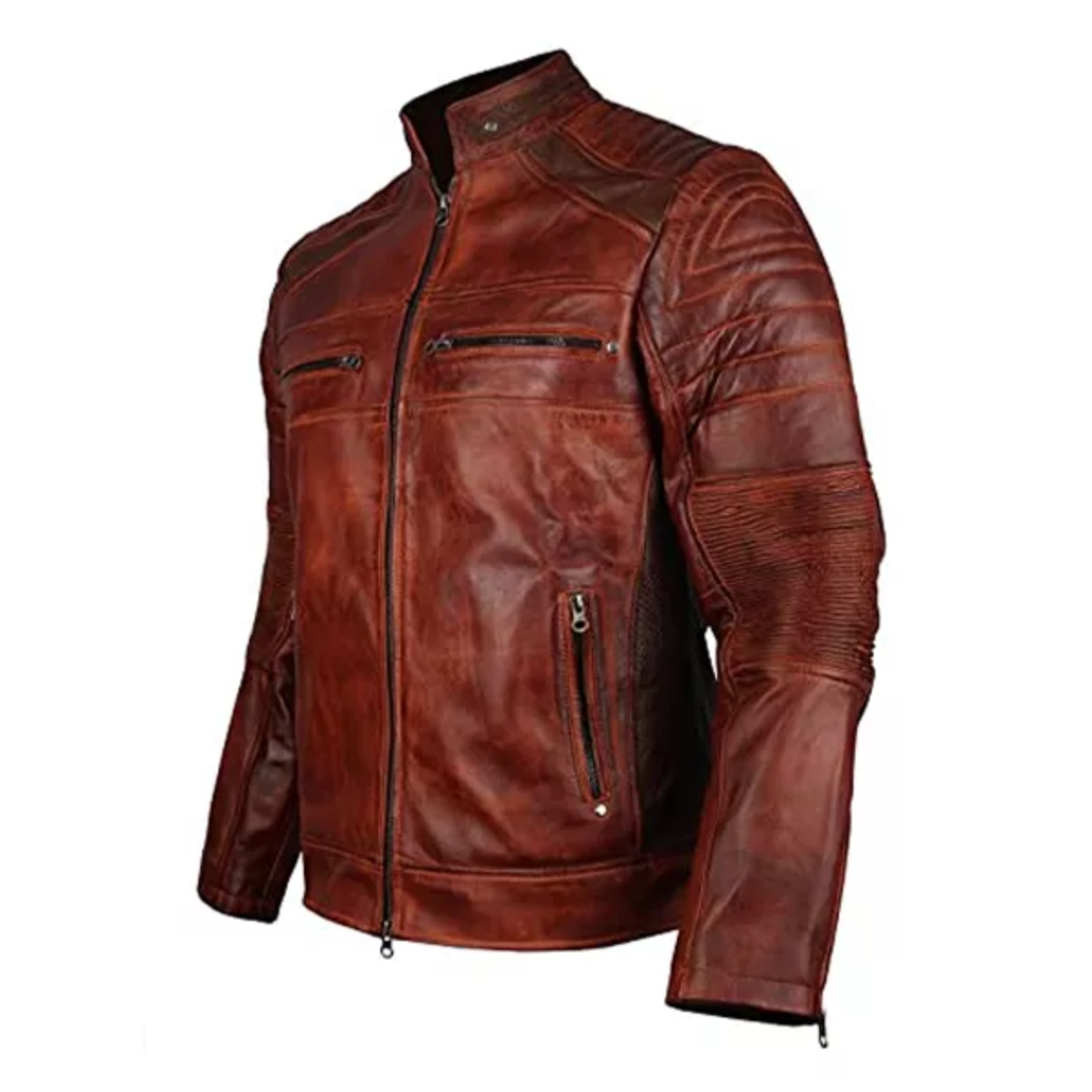 Cafe Racer Leather Jacket