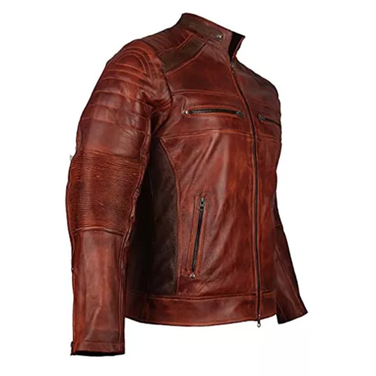 Cafe Racer Leather Jacket