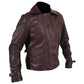 Captain America Brown Biker Leather Jacket First Avengers Chris Evans