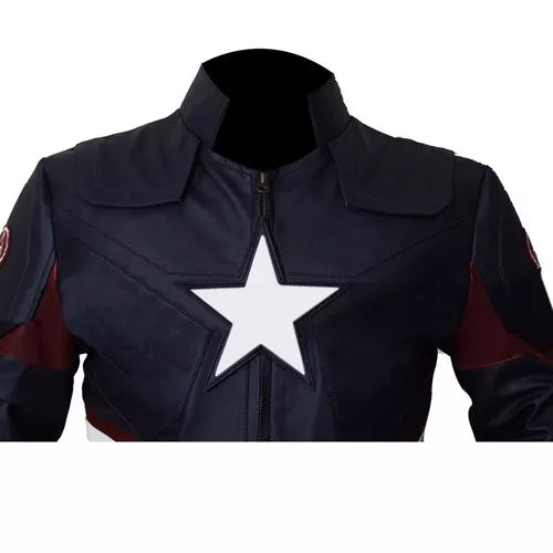 Captain America Civil War Faux Leather Jacket