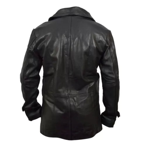 Dr Who Single Breast Black Faux Leather Jacket